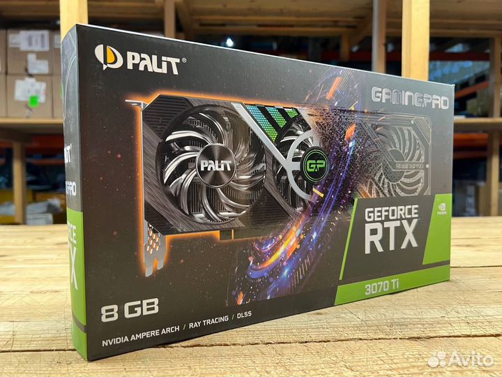 Видеокарта palit GeForce RTX 3070Ti GamingPro 8Gb