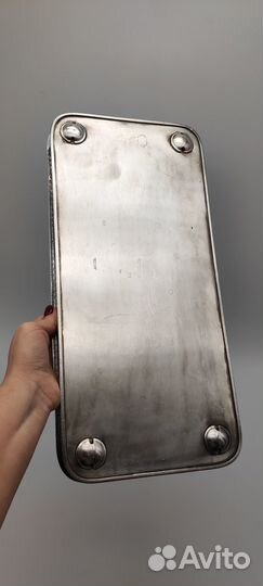 Поднос высота 3,5 см, серебрение, размер 19*41 см