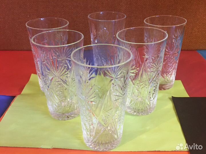 Хрустальные стаканы гусь хрустальный СССР