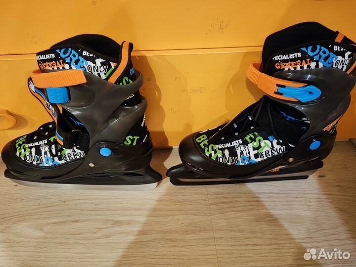 Коньки ледовые раздвежные