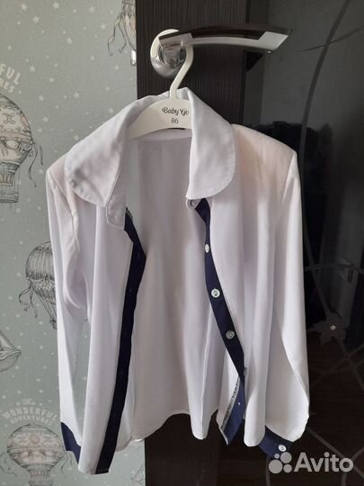 Блузка белая