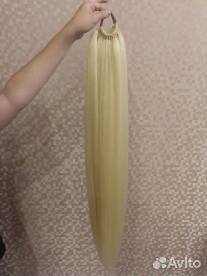 Афрохвост на резинке, шиньён, парик