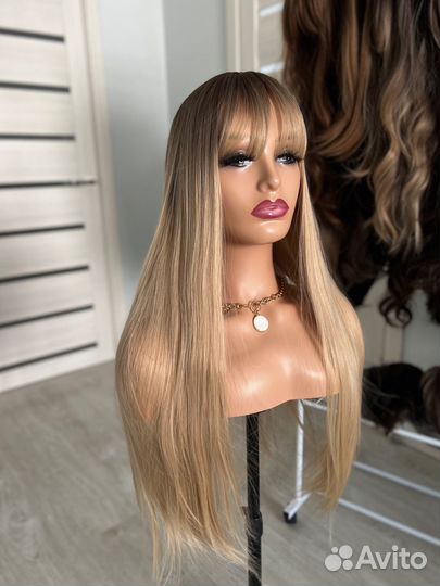 Парик пшеничный блонд 75 см