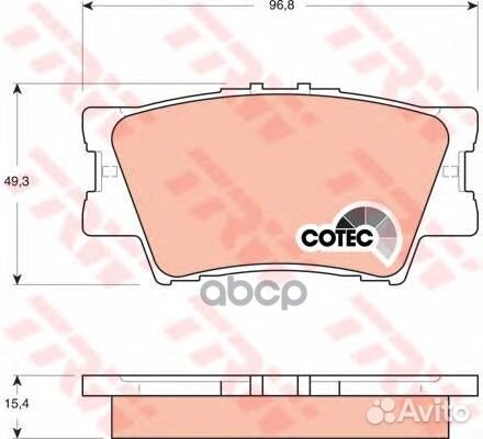 Колодки задние toyota camry (V40, V50), RAV4 II