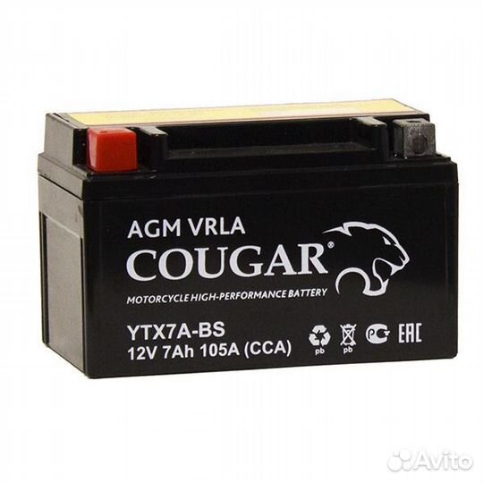 Аккумулятор Cougar ytx7a-BS 7 Ач