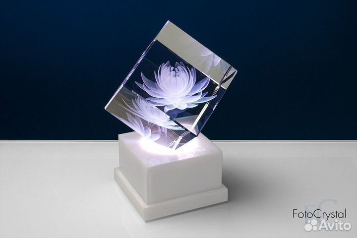 Подарки и сувениры с 3D гравировкой внутри стекла