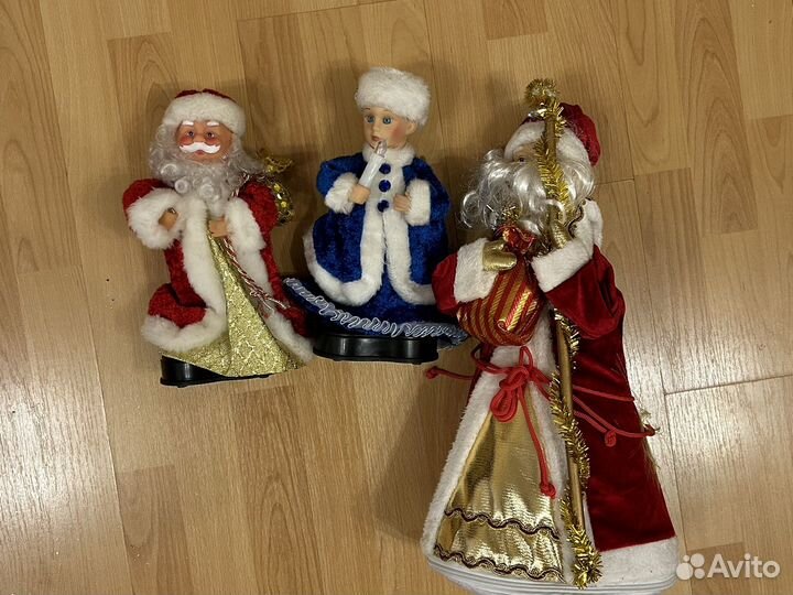 Дед мороз и снегурочка новогодние игрушки