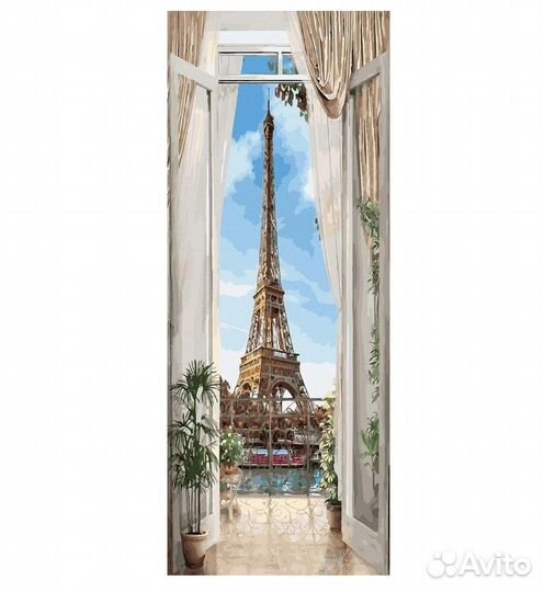 KHS0007 Картина по номерам 35Х90 цветной холст пан