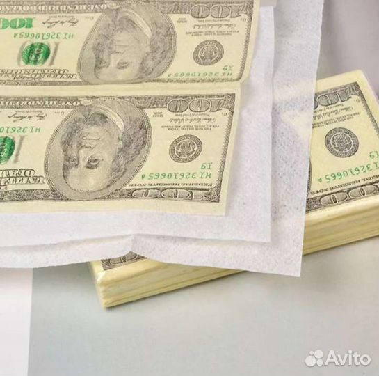 Бумажные одноразовые салфетки 10шт