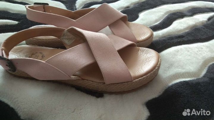 Топ + брюки + босоножки для девочки 10-11 лет