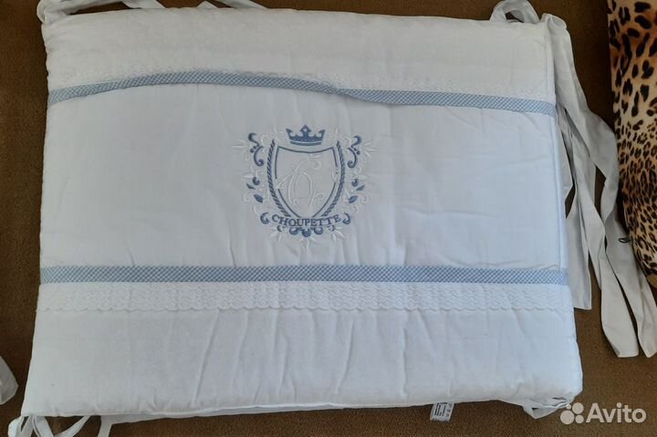 Бортики в кроватку для мальчика choupette