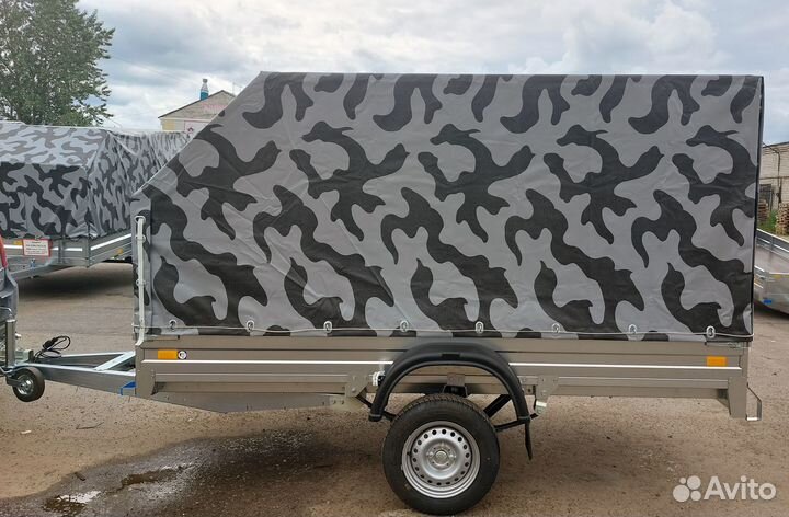 Прицеп оцинкованный 3.0х1.4 с тентом 