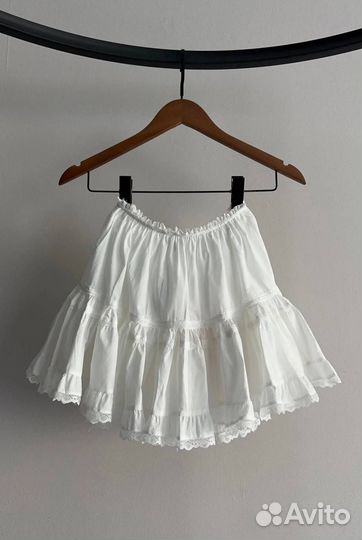 Юбка с кружевом Miu Miu