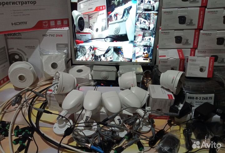 Полностью готовые комплекты видеонаблюдения,уличны