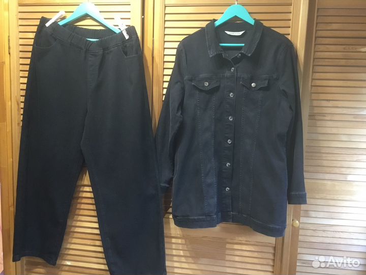 Джинсовый костюм 54 56 размер
