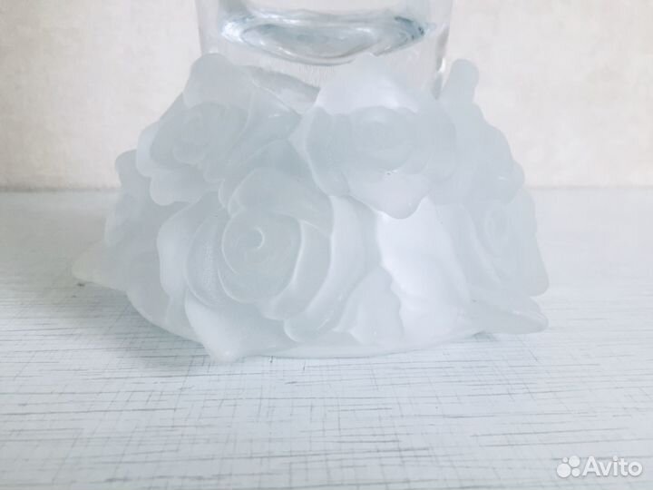 2 вазы в стиле Lalique, Чехия, хрусталь, 35 см