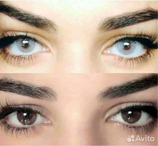 Серые контактные линзы от 0 до -5.0