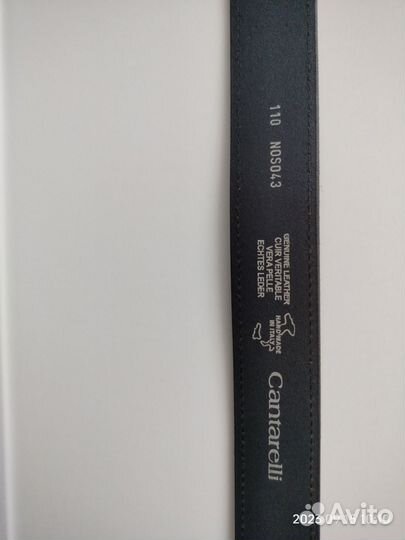 Мужской кожаный ремень черный Cantarelli