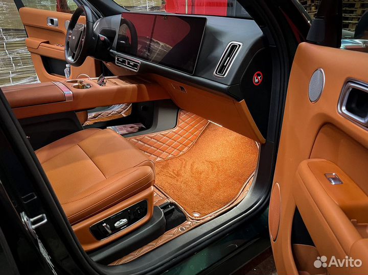 3D коврики из экокожи Большое производство