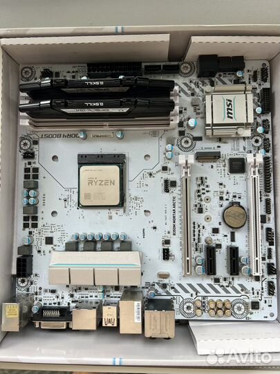 Ryzen 5 1600 + MSI B350M (mATX) + озу 2х8 G.Skill