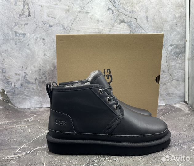 Угги Мужские Ugg Boot Neumel Black Leather