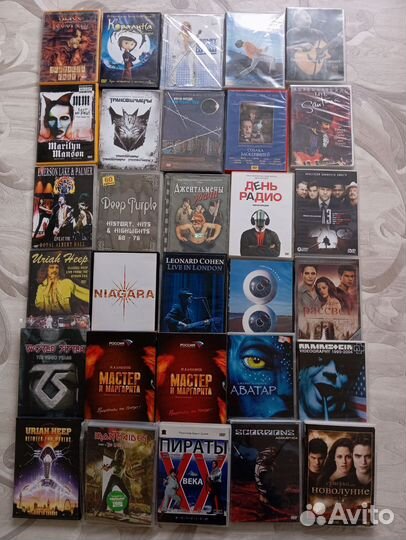 Музыкальные Двд диски бу 120шт