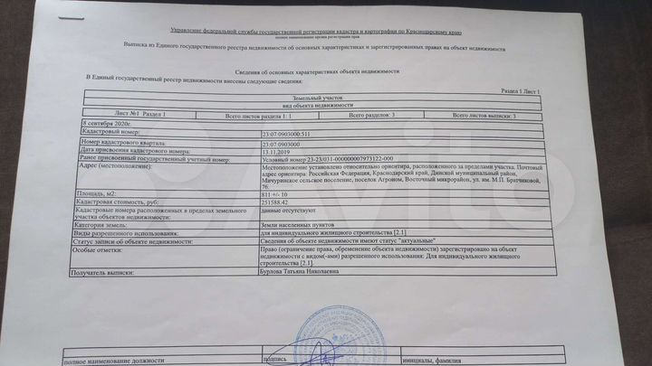 Участок 8 сот. (ИЖС)
