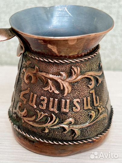 Турка для кофе медная