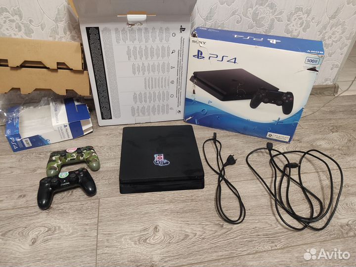 Sony PS4 slim 500 + второй геймпад