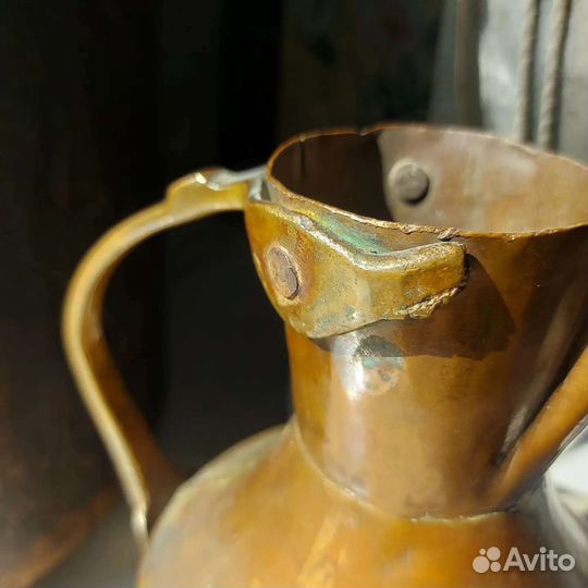 Кувшин медный старинный