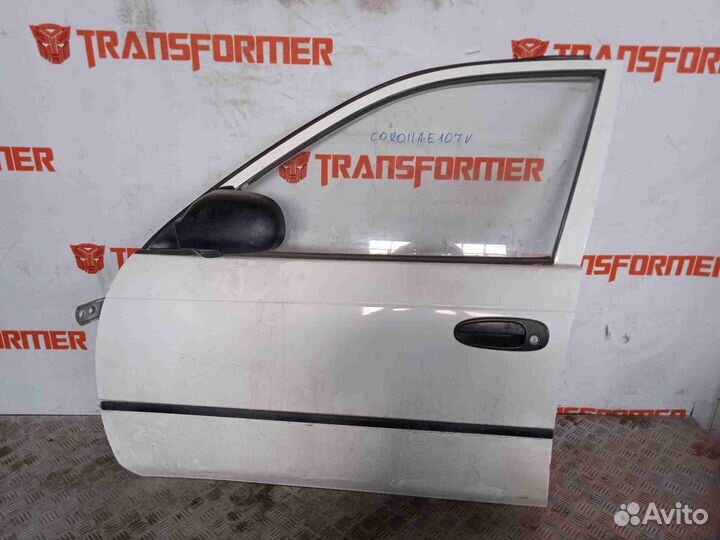 Стекло двери переднее левое Тойота Королла EE107V