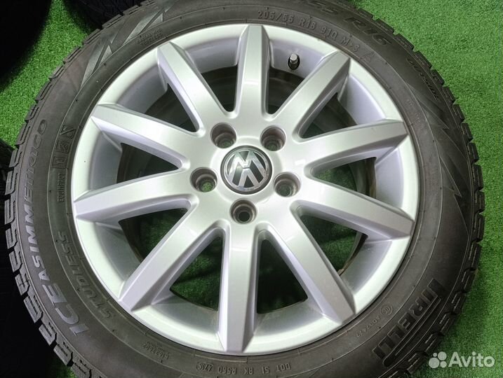 VW Skoda диски R16 5*112 6,5j +50+205/55 всесезонк