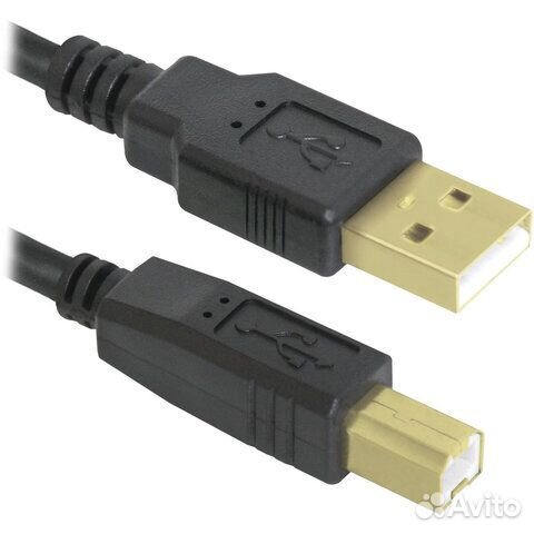 Кабель USB 2.0 ам-вм 3м, 2 фильтра