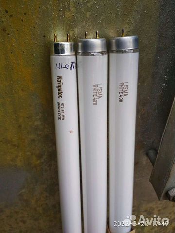 Лампы люминесцентные 120см 36-40w- 4 штуки - торг