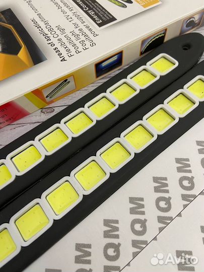 Дневные ходовые огни полоска квадратные диоды