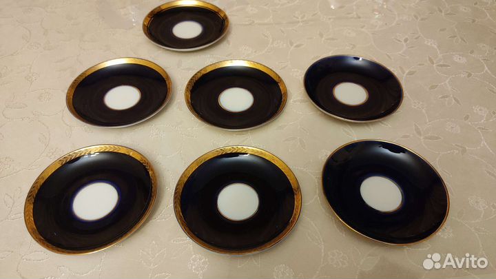 Блюдца синие лфз