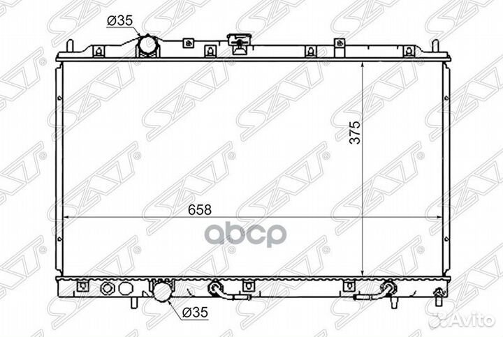 Радиатор mitsubishi colt/lancer/mirage 95-00 MC
