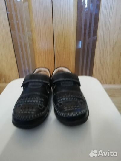 Туфли детские кожаные