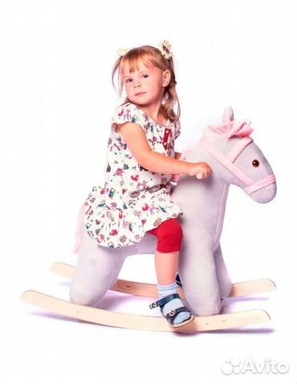 Игрушка качалка Новая лошадка слонёнок каталка