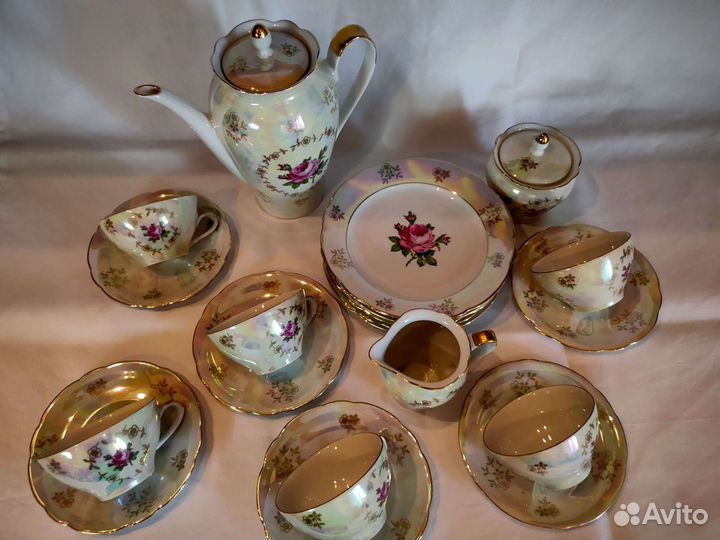 Фарфоровый чайный сервиз гдр