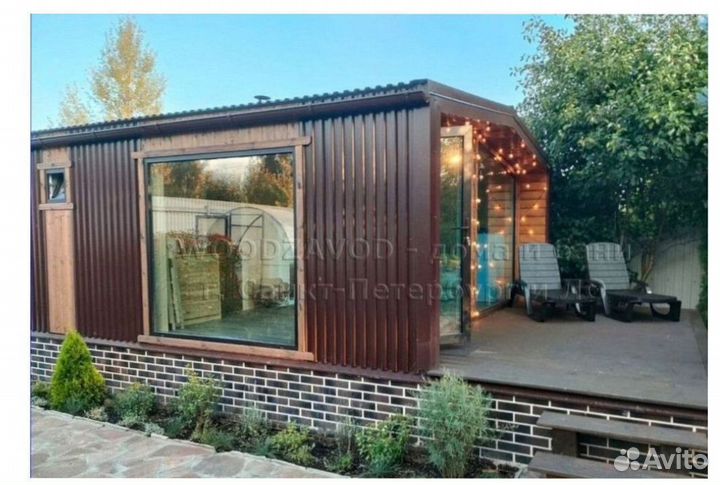 Баня каркасная 7х5 м S5–045-M331