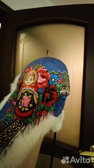 Шапка ушанка натуральный мех женская