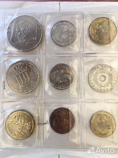 Набор монет Греции (куплен в 2013 там же)