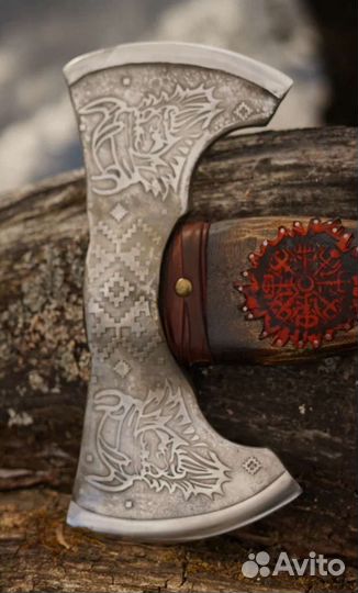 Топор кованый Викинг двусторонний