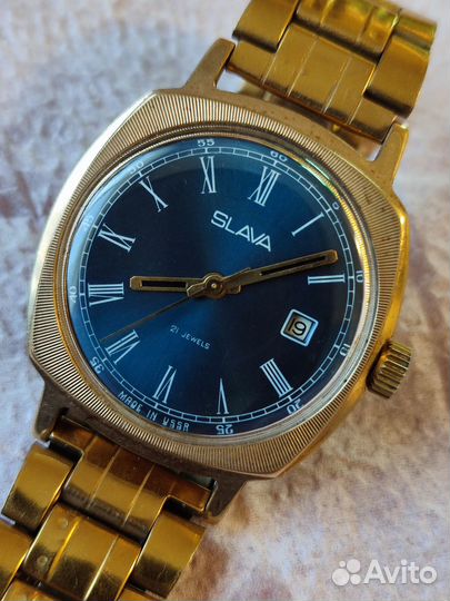 Часы Слава позолоченые аи10,ссср