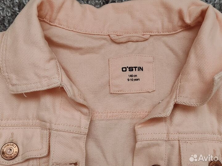 Джинсовая куртка для девочки 140