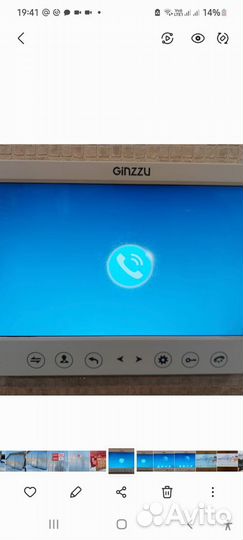 Монитор цветной видеодомофон связь 10 дюймов