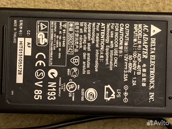 Блок питания 12 V 3,3A