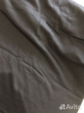 Отрез шерстяной ткани черный