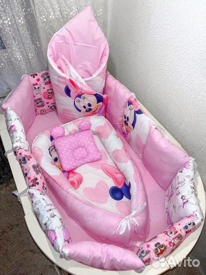 Новые бортики в кроватку/ комплект в кроватку